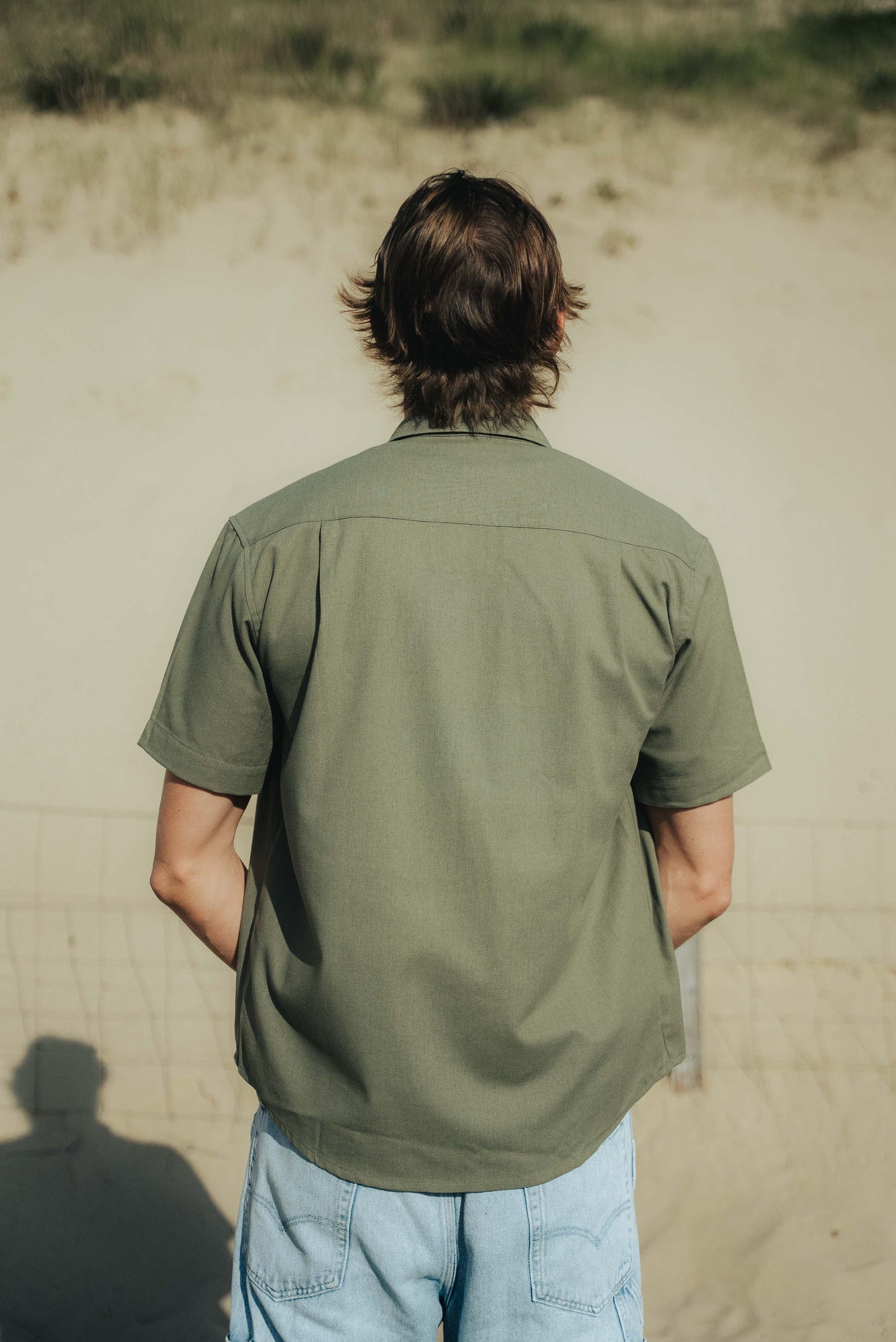 JUNGLE - Chemise Lin kaki