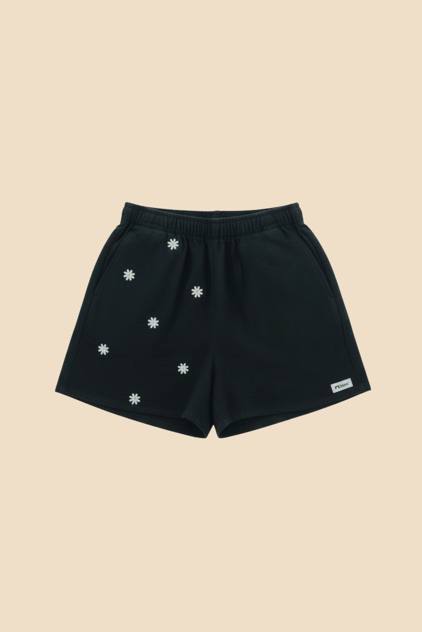 BASIC - Short en Lin Femme noir