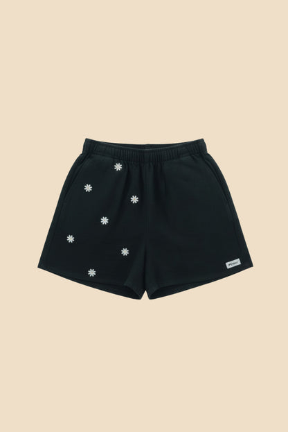 BASIC - Short en Lin Femme noir