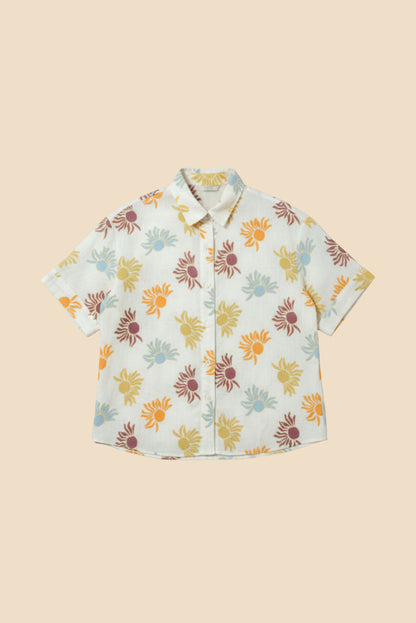 SOLAR - Chemise en lin beige