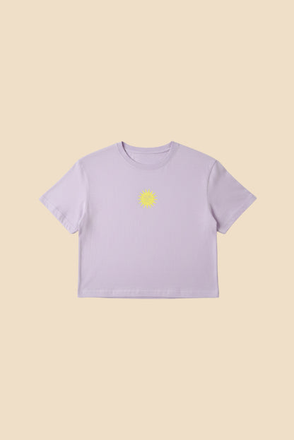 LAVENDER SUNSHINE - Tee shirt crop