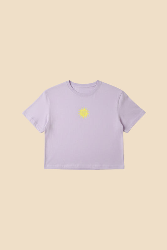 LAVENDER SUNSHINE - Tee shirt crop