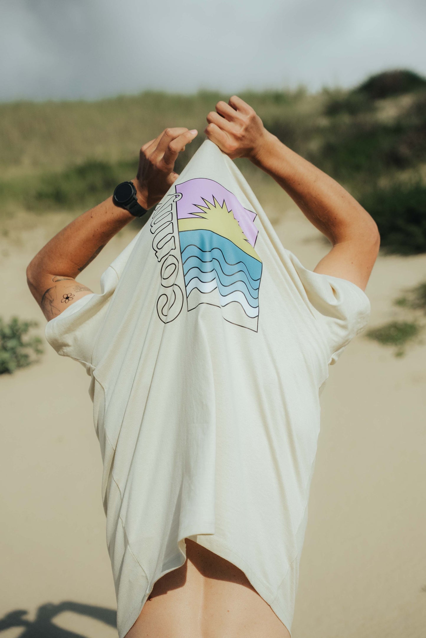 CHROMA TIDES - Tee shirt oversize unisex